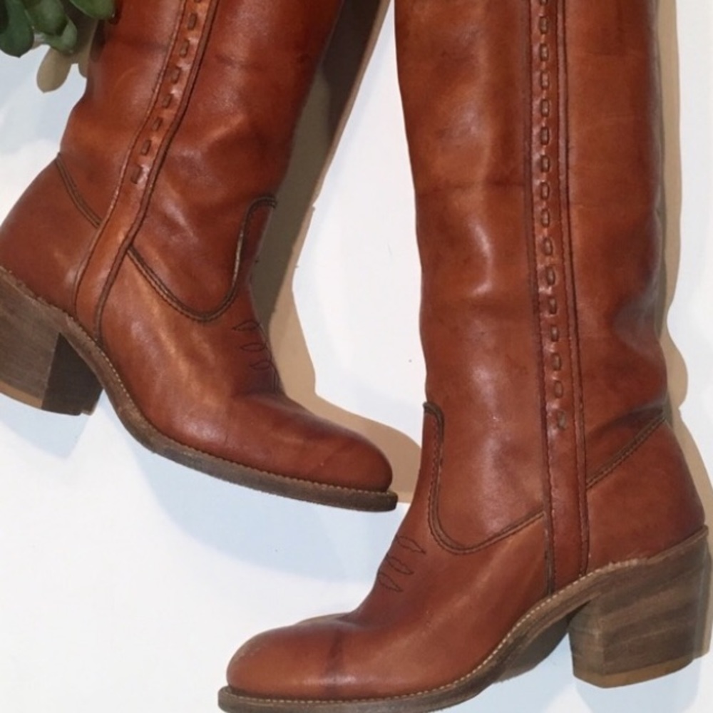 Super cool 70’s leather cowgirl boots
